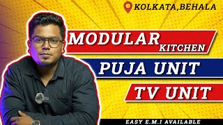 interior designer in kolkata | modular kitchen | mandir design | tv unit design | bedroom makeover