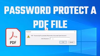 How to Password Encrypt a PDF File?