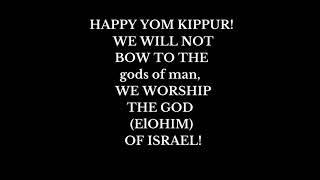 Happy Yom Kippur- Thank You ABBA For Being The Greatest Father, I Love You😇❤ Lord Jesus Reigns 👑 🗝