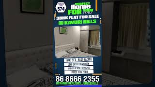 ID #JF573 // KAVURI HILLS// KAKATEEYAHILLS MADHAPUR JUBLEEHILLS 3BHK FLAT FOR SALE