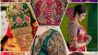 #Bridal blouse designs | most beautiful bridal back neck designs | #Heavywork blouse #maggamwork blo