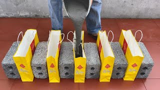 The best Cement DIY Pots At Home, Tips Make Plant Pots From Paper Bags and Cement