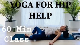 ALL LEVEL YOGA FOR HIP HELP - HIP RELIEF CLASS #YOGAFORHIPS