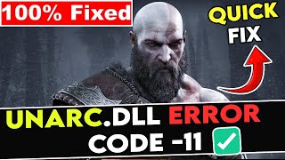 How to FIX Unable to install God of War Ragnarok - unarc.dll error code -11