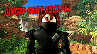 Playing An Escape The Jungle Obby In Roblox! 🌴 | Funny Roblox Obby Gameplay Video | KidzLearn-O-Fun