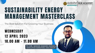 SUSTAINABILITY ENERGY MANAGEMENT MASTERCLASS