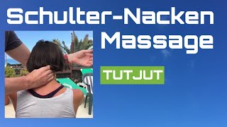 Masseur sein / Schulter Massage im Sitzen