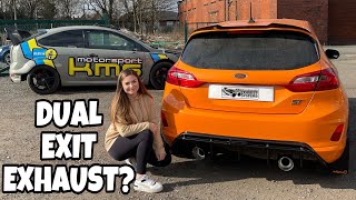 MY MK8 FIESTA ST GETS A *LOUD* DUAL EXIT EXHAUST! | KMS Motorsport Hurricane