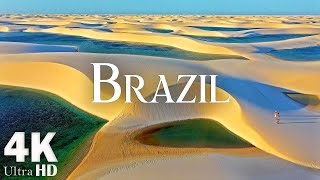 FLYING OVER BRAZIL (4K UHD) - Relaxing Music Along With Beautiful Nature - 4K Video Ultra HD