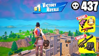 437 Elimination Solo Vs Squads "Zero Build" Gameplay Wins (Fortnite Chapter 5)