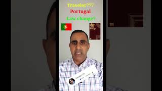 Portugal Nationality Law Change | #Shorts | Traveler777