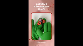 Ladybug Clothespin Craft