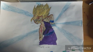 Drawing Gohan Super Saiyan 2 - KAMEHAMEHA | Youness Art