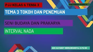 SBDP Kelas 6 Tema 3 Materi tentang Interval Nada