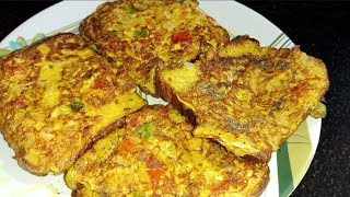 healthy & testy bread omelette recipe|| ବ୍ରେଡ ଆମ୍ଲେଟ quick breakfast || bread omelette Street food