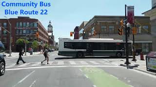 Transit route preview: Community Bus 22 - Blue