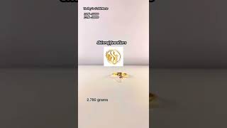 fancy light weight gold ring for girls available in shivraj jewellers 916 hallmark #gold  #goldring