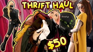 I SPENT $50 AT A THRIFT STORE | Secondhand Shopping & Try On!