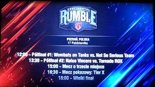 Poznań Game Arena 2015. World of tanks. Continental Rumble. Last break.