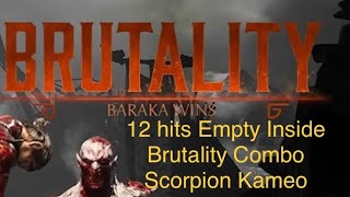 Baraka combos Scorpion Kameo cameo MK1 Mortal Kombat 1 combos #short #shorts #pre-Brutality