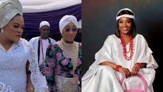 WATCH MOMENT QUEEN MARIAM AND QUEEN ADERONKE ARRIVE QUEEN ASHLEY’S SON NAMING CEREMONY.