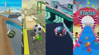 Going Balls Action Ball Space Rolling Ball Race Candy Ball Run vs Reverse | android game