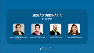 29ª SESSÃO PRESENCIAL DA PRIMEIRA TURMA DO TRT20  -09/11/2022