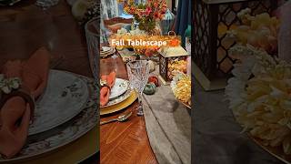 Fall Tablescape 🍁| Thanksgiving Table #autumndecor #diy #falldecor #tablesetting