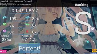 (osu!) saradisk - 222 - wewewe [Insane] +HD