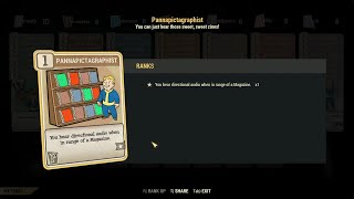 Fallout 76 - Pannapictagraphist Perk in Action