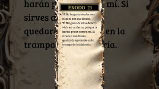 Éxodo 23, 32-33 #dios #biblia #versiculodeldia