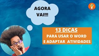 Afinal: como adaptar atividades?