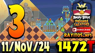 Angry Birds Friends Level 3 Tournament 1472 Highscore  POWER-UP walkthrough