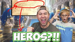 MY son REACTS to the SNEAK PEAK! is it HEROS?!