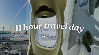 TRAVEL with ME| GRWM to go on an 11 HOUR FLIGHT from GREECE TO NYC *I didn't sleep the whole flight