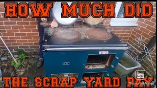 HUGE aga half ton cooker Street scrapping and some dumpster diving/bin rading #scrapmetalrecycling