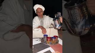 Besseha! Pouring Morrocan tea 🫖