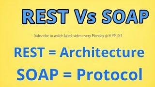 REST Vs SOAP | Difference between REST Vs SOAP Web Services