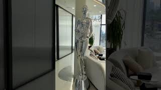 Mechanical Technology Goddess Sculpture Floor Lamp