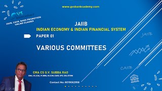 Paper 01 - JAIIB - IE&IFS - VARIOUS COMMITTEES