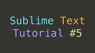 Sublime Text Package Manager (Tutorial #5)