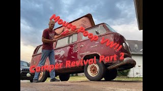 Volkswagen camper revival part 2 , cleaning 10 years of filth off and out of this bus!!!!