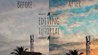 Editing tutorial of sky using Lightroom and snapseed | #photoediting | #lightroom