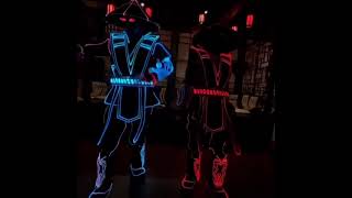 Amazing LED tron dance show light up costume