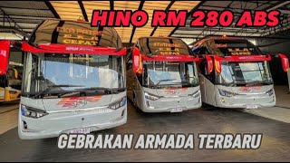 Rilis 3 BUS !! Armada Terbaru EKA CEPAT, HINO RM 280, LEGACY SR-3 XHD PRIME