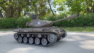 HENG LONG 1/16 RC WALKER BULLDOG TANK  - TEST RUN