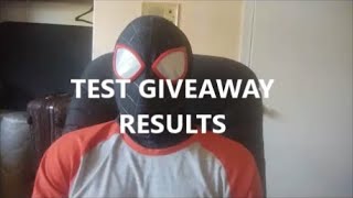 Test Giveaway results!