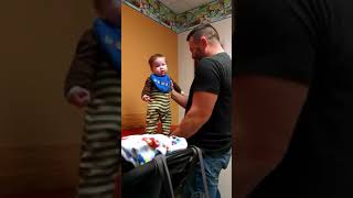 Baby with daddy #6 , Funny babies  ,cute baby #baby