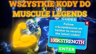 WSZYSTKIE KODY DO MUSCULE LEGENDS! | ROBLOX LIPIEC 2023