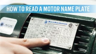 "Name plade Motor" "شرح كيف يمكن قراءه "لوحة بيانات المحرك